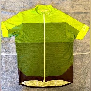 POC green shortsleeve bike jersey size large